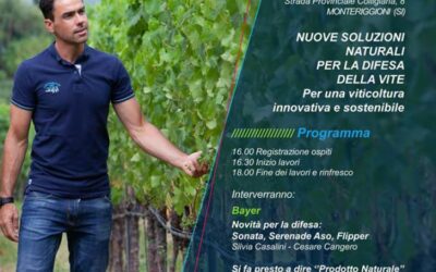 “NUOVE SOLUZIONI NATURALI PER LA DIFESA DELLA VITE. PER UNA VITICOLTURA INNOVATIVA E SOSTENIBILE”